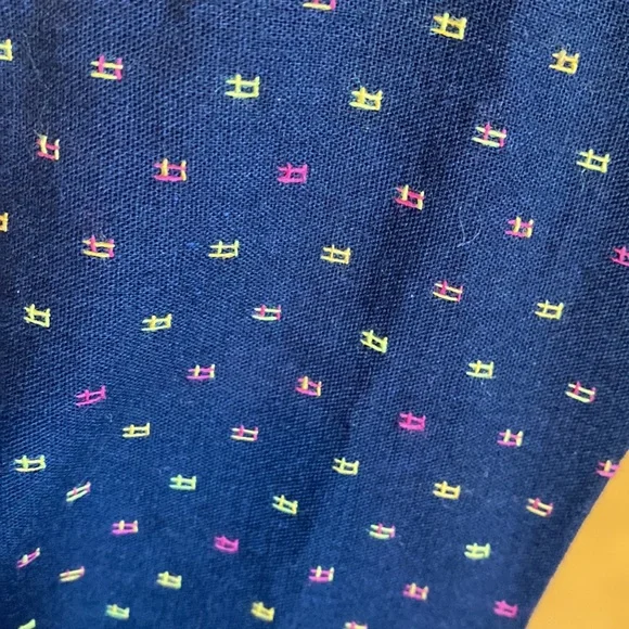 NWT ModCloth dress size 8. Sleeveless and dark blue with a fun pattern! - Picture 5 of 11